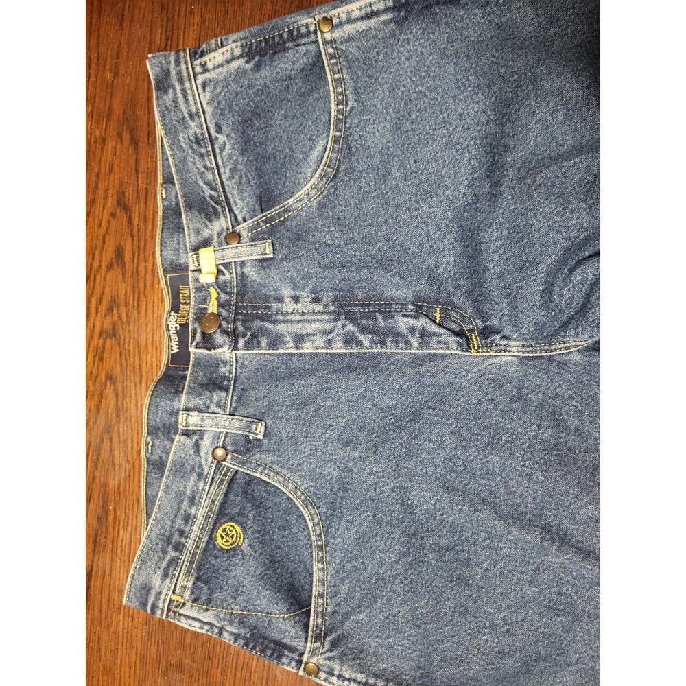 Wrangler George Strait Cowboy Cut Jeans 13MGSHD 34x30 Pair Lot 2 Flat 35x31 - Picture 4 of 13